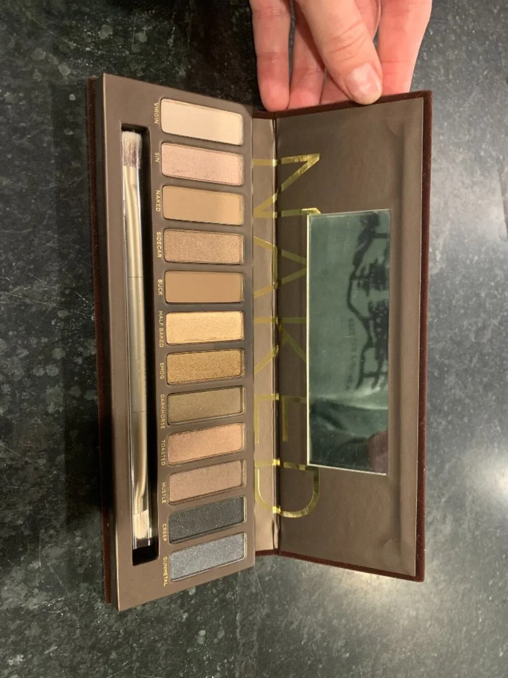 Urban Decay Original Naked 1 Eyeshadow Palette New Unused + Brush